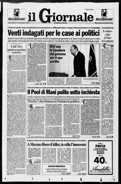 Il giornale : quotidiano del mattino